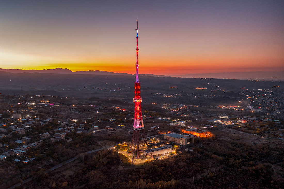 Dismantling Works on the Yerevan TV Tower’s Lighting System Have Begun